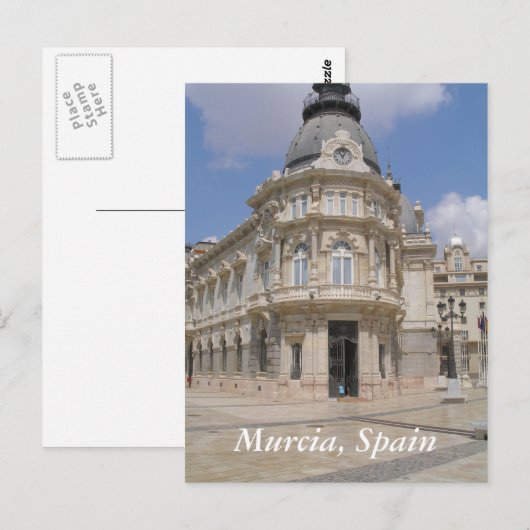 Murcia, Spanien Gebäude Postkarte (Vorne/Hinten)