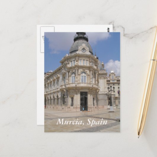 Murcia, Spanien Gebäude Postkarte (Vorderseite/Rückseite Beispiel)