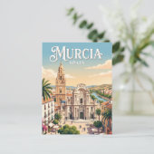 Murcia, Spanien Postkarte (Stehend Vorderseite)