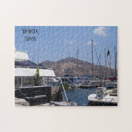 Murcia Spanien Schiffe auf dem Wasser Puzzle (Horizontal)