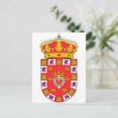 Murcia (Spanien) Wappen Postkarte (Stehend Vorderseite)