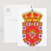 Murcia (Spanien) Wappen Postkarte (Vorne/Hinten)