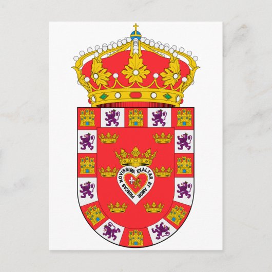 Murcia (Spanien) Wappen Postkarte (Vorderseite)