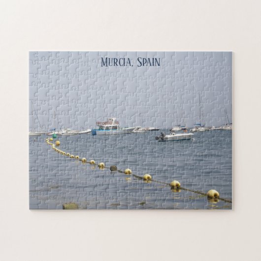 Murcia Spanien Yachten auf dem Wasser Puzzle (Horizontal)