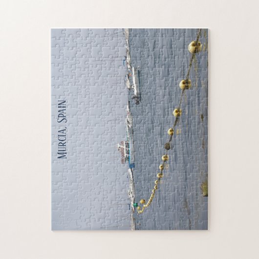 Murcia Spanien Yachten auf dem Wasser Puzzle (Vertikal)