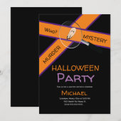 Murder Dinner Crime Tape Szene Halloween Geburtsta Einladung (Vorne/Hinten)