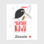 Murder Kiwi Aufkleber (Blatt)