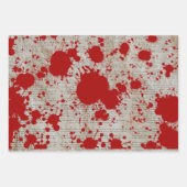 Murder mystery crime fan cold case bloody  geschenkpapier set (Vorderseite 3)