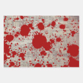 Murder mystery crime fan cold case bloody  geschenkpapier set (Vorderseite 3)