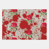 Murder mystery crime fan cold case bloody geschenkpapier set (Vorderseite 3)