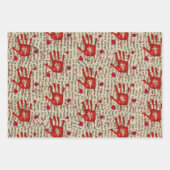 Murder mystery crime fan cold case bloody  geschenkpapier set (Vorderseite)