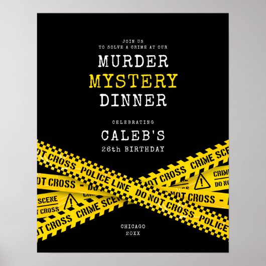 Murder-Mystery-Party-Begrüßungspult Poster (Vorne)