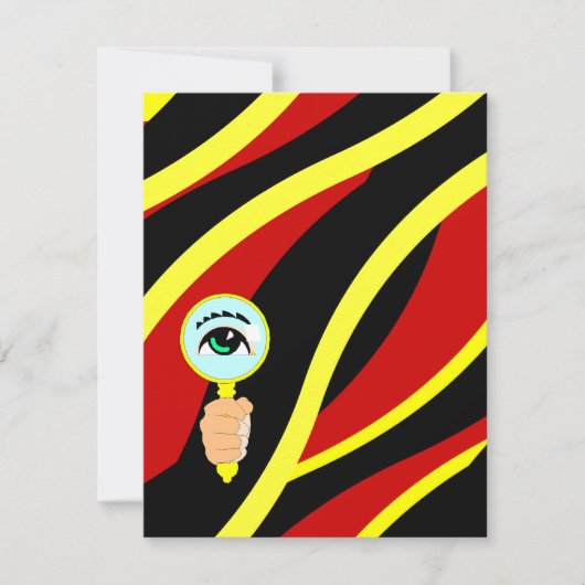 Murder Mystery Party Crime Tape Wave Invitations Einladung (Vorderseite)