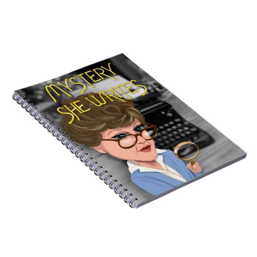 Murder She schrieb Spiral-Notebook für Autoren Notizblock (Rechte Seite)