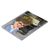 Murder She schrieb Spiral-Notebook für Autoren Notizblock (Linke Seite)