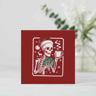 Murder Shows Freunde Horror T-Shirt Skeleton Weihn Einladung