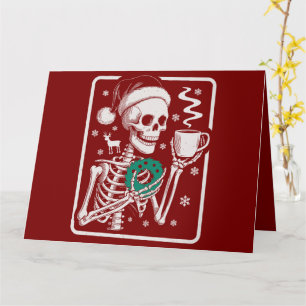 Murder Shows Freunde Horror T-Shirt Skeleton Weihn Karte