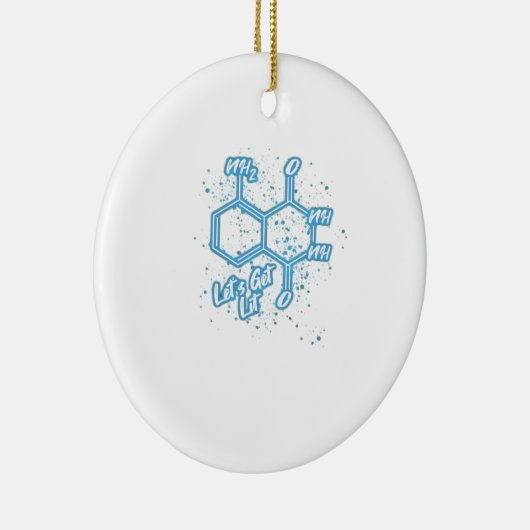 Murderino Crime Lover Luminol Lass uns Lit holen Keramik Ornament (Rechts)