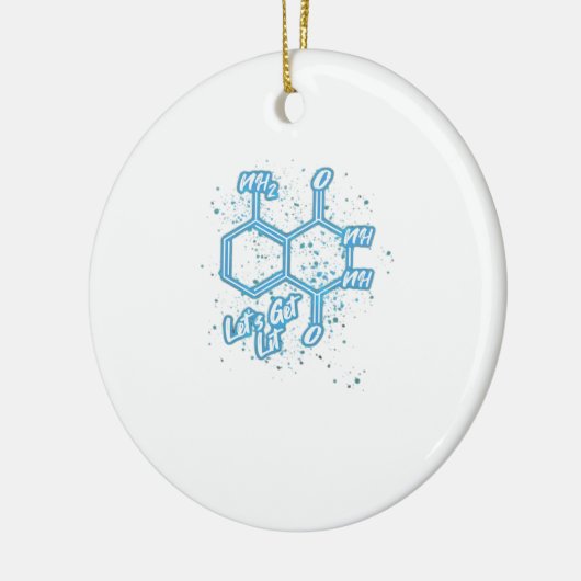 Murderino Crime Lover Luminol Lass uns Lit holen Keramik Ornament (Links)