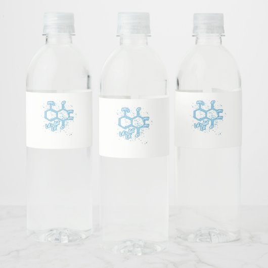 Murderino Crime Lover Luminol Lass uns Lit holen Wasserflaschenetikett (Flaschen)