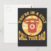 Murderino Cult Ruf deinen Vater Wahres Verbrechen Postkarte (Vorne/Hinten)