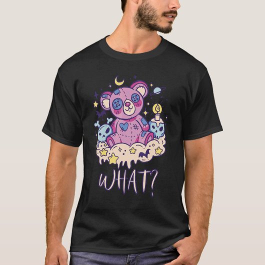Murderous Teddy What Teddy Bear Nightmare Horror T-Shirt (Vorderseite)
