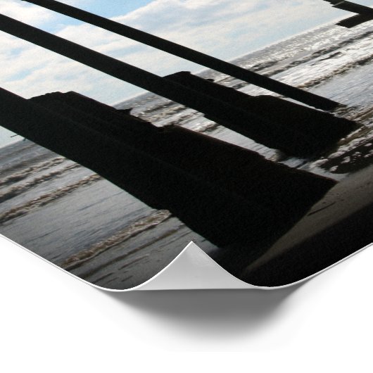 Murdochs Pier Galveston Island Poster (Ecke)