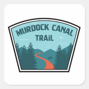 Murdock Canal Trail Utah Quadratischer Aufkleber