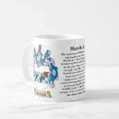 Murdock Familien-Wappen (Wappen) einschließlich Kaffeetasse (Vorderseite Links)