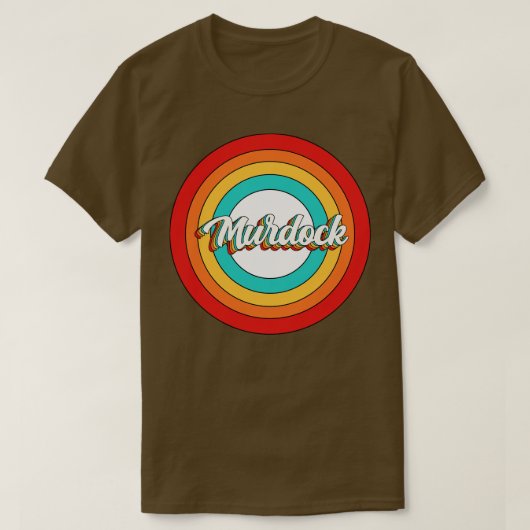 Murdock Name Shirt Vintag Murdock Circle (Design vorne)