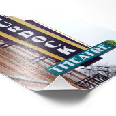 Murdock Theater Sign, Wichita, Kansas Fotodruck (Ecke)