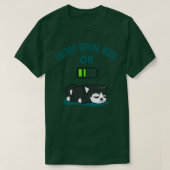 Müred Husky Batterieenergie Funny Dog Fun T-Shirt (Design vorne)