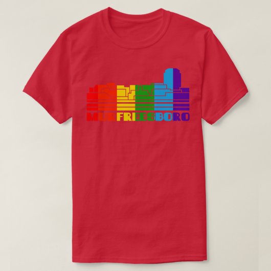 Murfreesboro Pride Murfreesboro LGBT Geschenk LGBT T-Shirt (Design vorne)