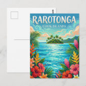 Muri-Lagune Cookinseln Postkarte (Vorne/Hinten)