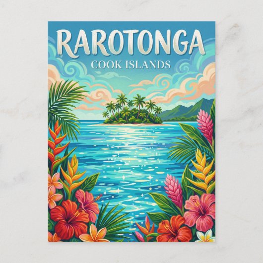 Muri-Lagune Cookinseln Postkarte (Vorderseite)