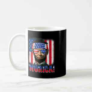 Murica Abe Lincoln 4. Juli Murica Patriotisch Ich Kaffeetasse