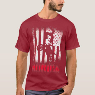 Murica Flag Motocross Dirt Bike Offroad Geschenk f T-Shirt