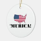 Murica Flagge Keramik Ornament (Links)