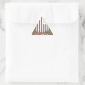 Murica National American Flag Design Dreieckiger Aufkleber (Tasche)