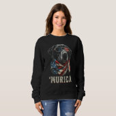 Murica Patriotic Labrador Retriever 4th of July Do Sweatshirt (Vorne ganz)