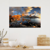 Murieal Lake Sunset 2 - Sierra Poster (Küche)
