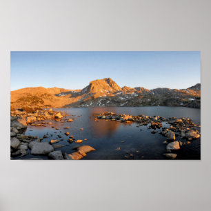 Muriel Lake Sunset near Piute Pass 2 - Sierra Poster