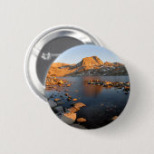 Muriel Lake Sunset near Piute Pass - Sierra Nevada Button (Vorne & Hinten)