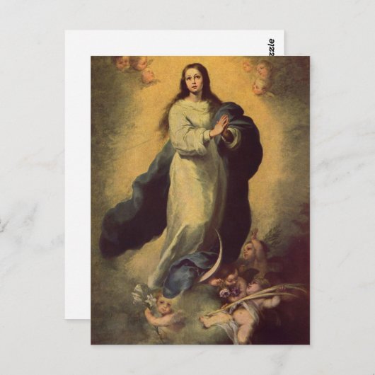 Murillo, Bartolom? Esteban Perez Maria Immaculata Postkarte (Vorne/Hinten)