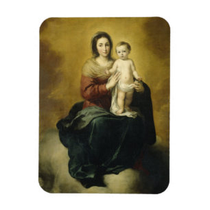Murillo, Madonna und Kind, Religiöse Kunst Magnet