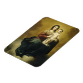 Murillo, Madonna und Kind, Religiöse Kunst Magnet (Linke Seite)
