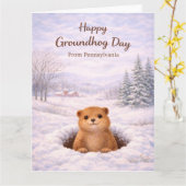 Murmel­tag aus Pennsylvania Karte (Gelbe Blume)