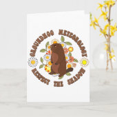 Murmel Tag Respektiert Den Schatten Meteorologie R Karte (Gelbe Blume)