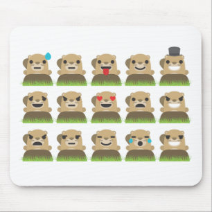 Murmel-Tier-Emojis Mousepad