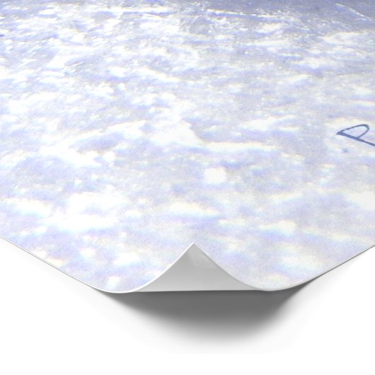 Murmeln im Schnee Poster (Ecke)